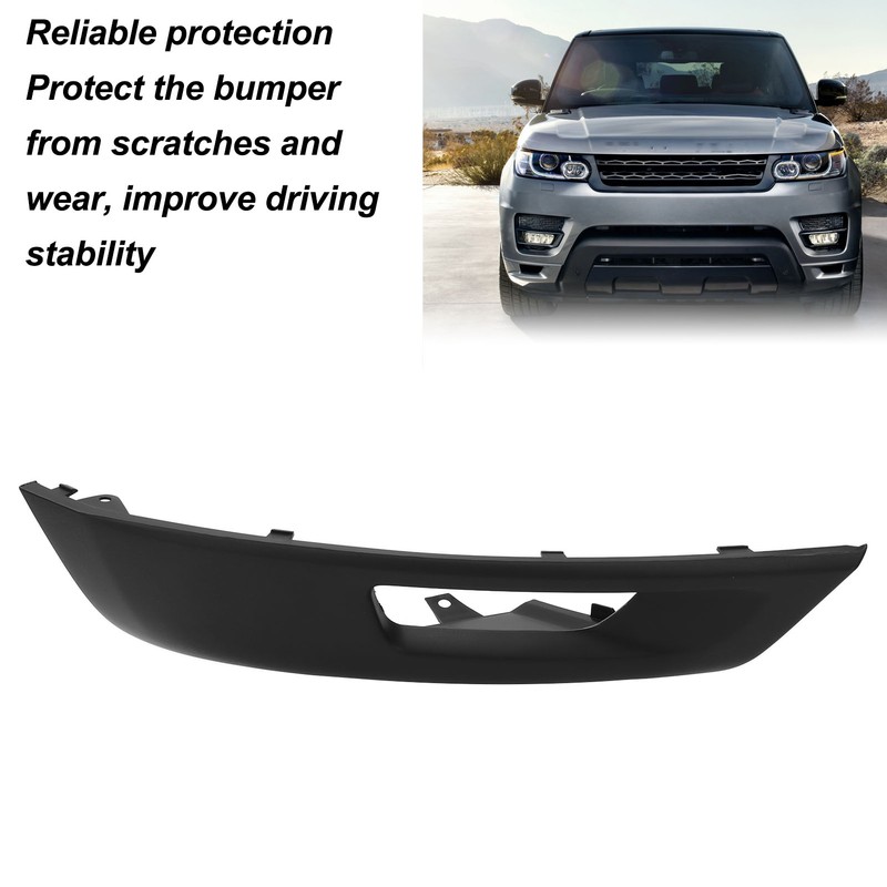 Front Bumper Side Insert Cover Trim Scratch Resistant Shockproof Black