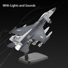 Die cast Fighter Jet Army Toy Airplane Model with Light