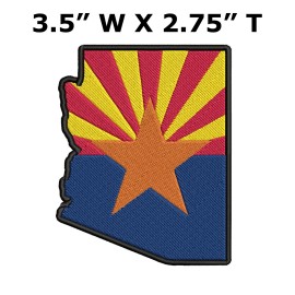 Superheroes Gear ARIZONA STATE FLAG embroidered iron-on PATCH EMBLEM new APPLIQUE