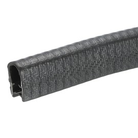 uxcell Edge Trim Black U Shape Edge Protector Rubber with Steel Clips Fits 13/64"-5/16" Edge 9.84Ft/3Meter Length Door Edge Guards