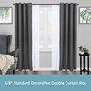Kenney KN85001 Scroll Ball End Standard Decorative Window Double Curtain