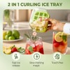 Ice Cube Bottle, 2 in 1 Ice Cube Mold Water