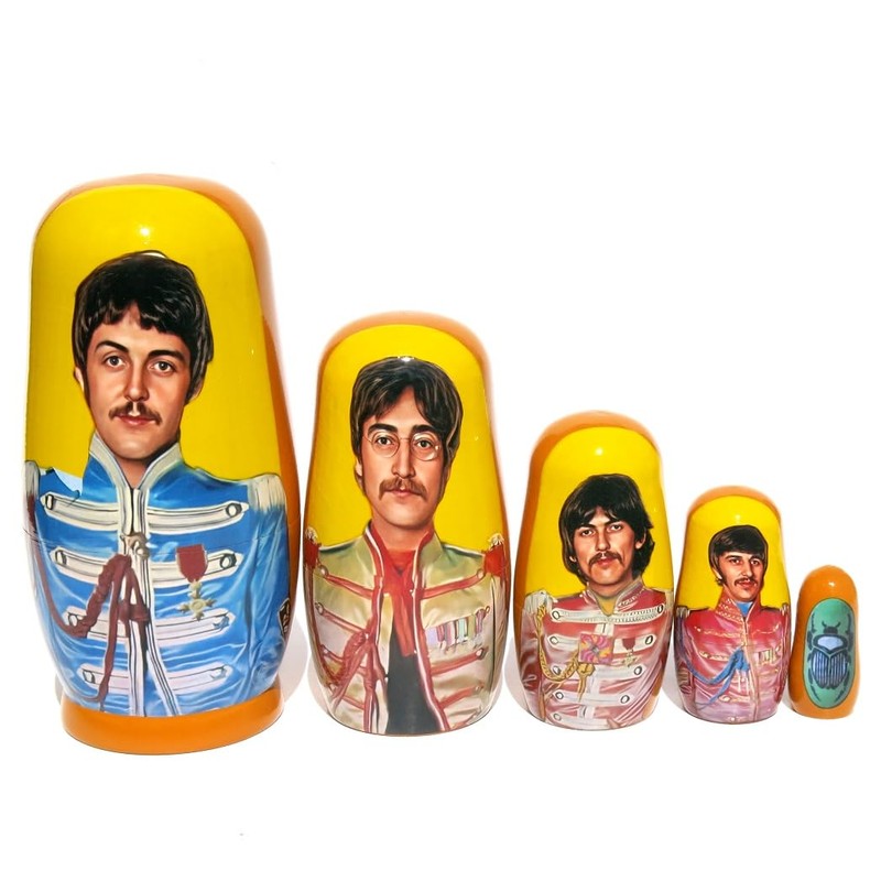 KaleaBoutique Long Lasting Collectible Beatles 5 Piece Russian Style Nesting