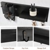 Lucundm Key Holder for Wall, Decorative Entryway Shelf with Hooks