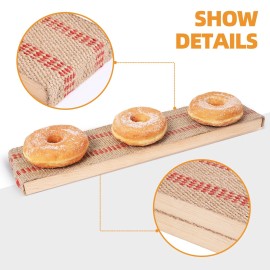Bompro 1 Pair Bagel Boards For Baking Bagelsï¼ŒCedar and Burlap Red