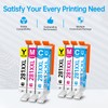 6-Pack 281 Ink Cartridges XXL Version Replacement for Canon CLI-281