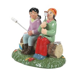 Department 56 Village Collection Accessories Harvest S'Mores and a BFF Figurine, 2.4 Inch, Multicolor