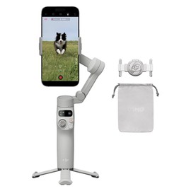 DJI DJI Osmo Mobile 7 Gimbal Stabilizer for iPhone, Android, Built-in Tripod, Ultra-Light, Comfortable Grip, 3-Axis Phone Gimbal, ActiveTrack 7.0, ShotGuides, One-Tap Edit, 10hrs Use, Phone Charging