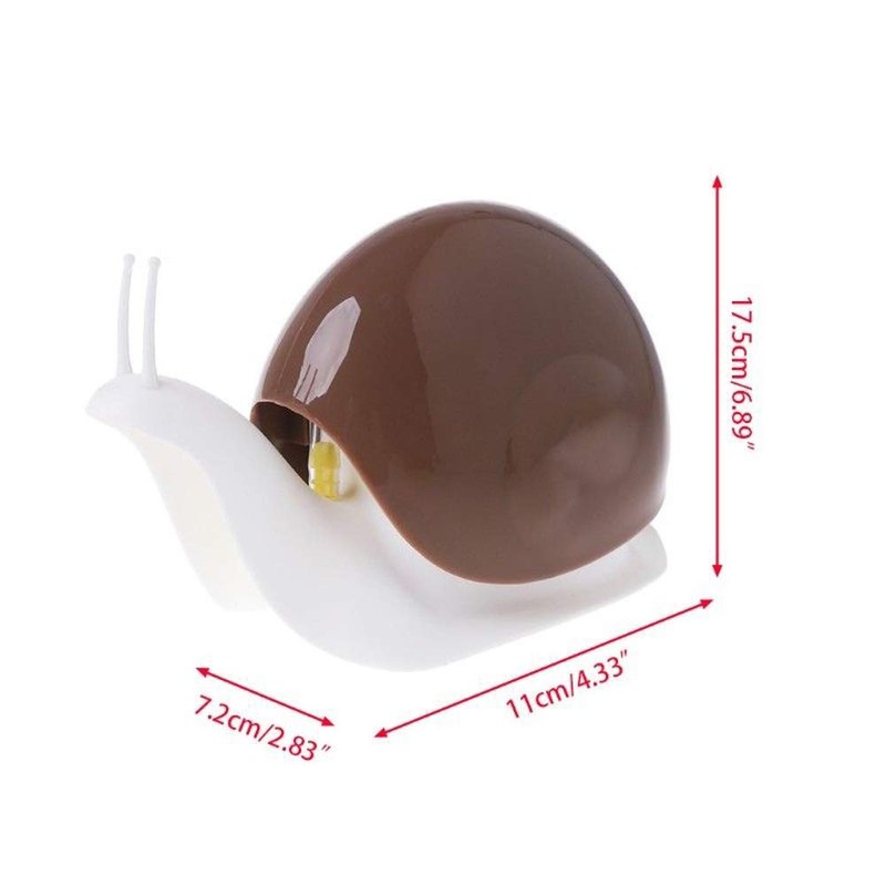 Cute Snail Soap Dispenser for Kitchen Bathroom etc. (120ML) (White)