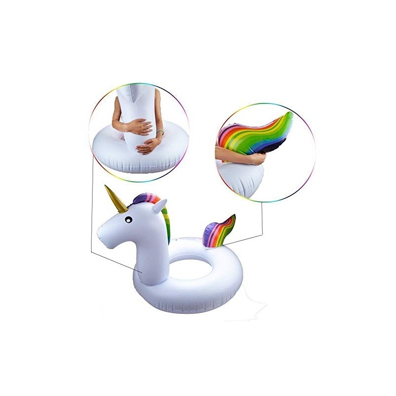 PMS 36" GIANT UNICORN DESIGN SWIM RING IN STRONG PP