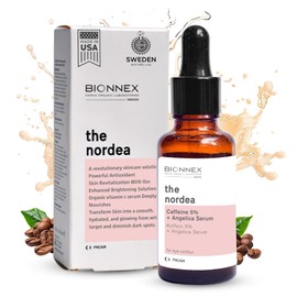 BIONNEX - The nordea - 5% Caffeine Serum Angelica - Anti-Aging Eye Serum for Dark Circles, Puffiness and Wrinkles - Caffeine Eye Serum Natural and Vegan - 30 ml (5% Caffeine Skin Serum)