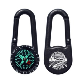 'Not All Who Wander Are Lost' Compass Keyring (KC00032225)