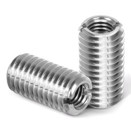 MewuDecor M8-1.25 Female to M12-1.75 Male Threaded Insert Reducing Nut 12mm, Insert Nut Screw Reducer Conversion, Stainless Steel, 10 PCS