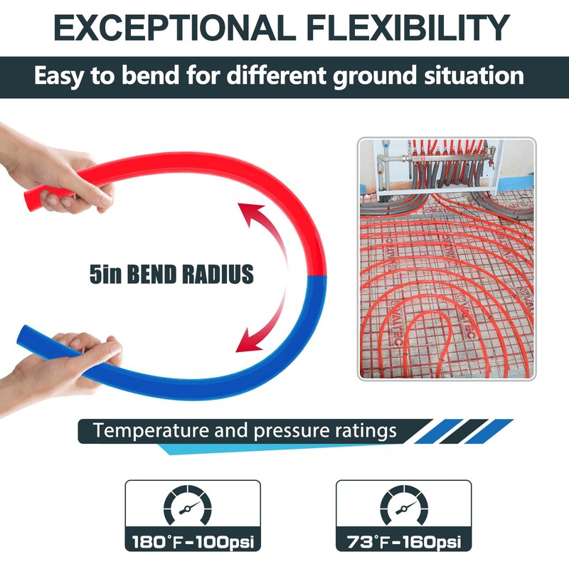 1/2 Inch Seelink PEX-B Pipe, 2 x100 ft (200 ft)