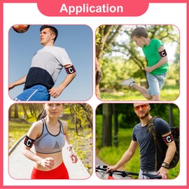 GEEHUA 6 Pcs Adjustable Captain Armbands, 12.2x2.55Inch Soccer Captain Armband Elastic Leader Sport Arm Bands for Football Basketball Rugby Volleyball Team Leaders