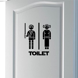 Epic Modz SW Inspired Toilet Washroom Sticker Wall Door Decoration Bathroom Restroom