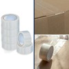 Joaecosmhui Low-Noise Parcel Tape Transparent for Packing Parcels and Shipping