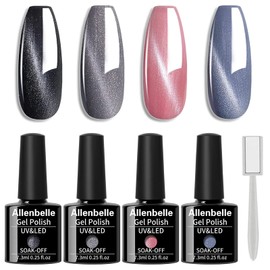 Allenbelle Semi-Permanent Nail Polish UV LED Gel Kit Semi-Permanent Nail Polish Nail Polish UV LED Gel Nails 022