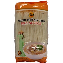 Viet Way Rice Noodle Sticks for Pho, 14oz (3 Packs) (M)
