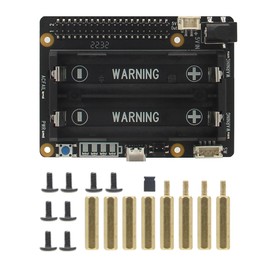 Geekworm Raspberry Pi UPS, X728 V2.3 (Max 5.1V 6A) 18650 UPS with Power Loss Detection & Auto On & Safe Shutdown & Buzzer for Raspberry Pi 5/Raspberry Pi 4/3B+/3B/2B