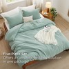 Bedsure Queen Comforter Set with Throw Blanket - 5 Pieces