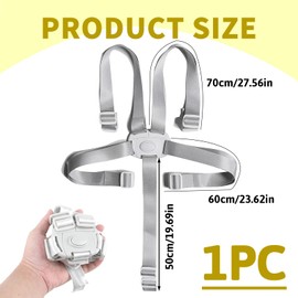 1Pcs High Chair Harness, Adjustable Baby Seat Belt 5 Point Harness Straps Universal High Chair Straps Car Seat Straps Anti Escape High Chair Security Straps for High Chair Kids Stroller Pram Buggy