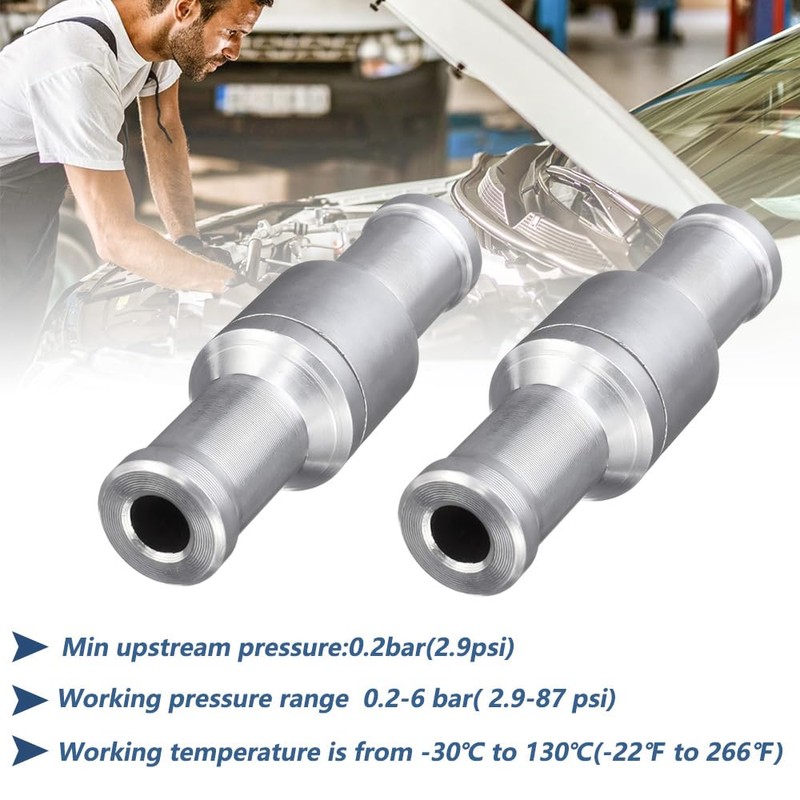Saipe 2pcs 3/8" 10mm Fuel Check Valve Non-Return One Way