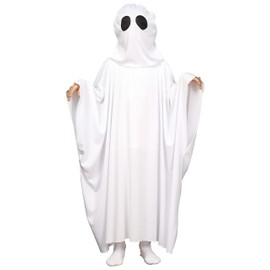 Clearstone Halloween Ghost Poncho Kids Cosplay White