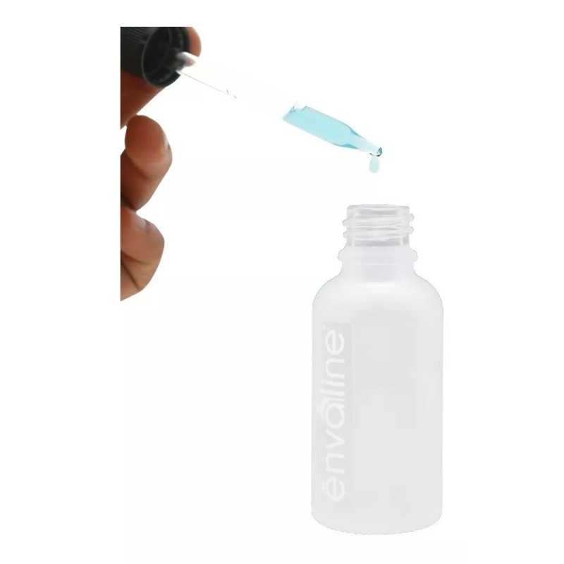 Envaline Frasco Gotero 30 Ml Frost Pipeta Cristal Estándar 20pz