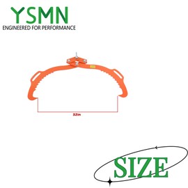 YSMN 32in 2 Serrated Claw Hook,Log Lifting Tongs, Heavy Duty Grapple Timber Claw,Lumber Skidding