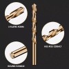 MACXCOIP Cobalt Left Hand Drill Bit Set, 13Pcs M35 High