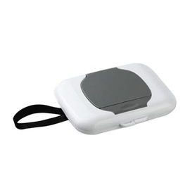 Grey Travel Wipe Holder Reusable, Wet Wipe Container Box Strollers, Hanging Dispensers Refillable Wipe Case Safe Wet Storage Baby Wipe Holder Travel Diaper, Wipe Holder Wet, Wipes and Holders