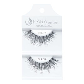 UKARA 100% Human Hair Natural False Eyelashes (#K-EL-WISPY-12 Pack) Fake Lash Makeup