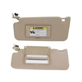 OE 83230-T0A-H11 Car Left Driver Side Sun Visor with Vanity Mirror Light for Honda CR-V 2011-2015Size: 40-1-15CM, Color: Pink