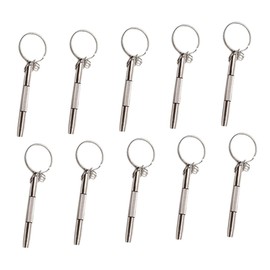 Gadpiparty 10pcs Mini Portable Eyewear Screwdrivers Metal Repair Tools for Glasses Watches Jewelry Durable Lightweight Kit for Watchmakers Collectors