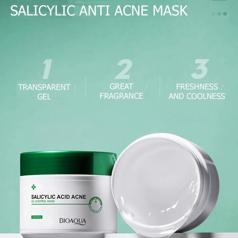 Gel Cuidado Facial Bioaqua Acido Salicilico Control Grasa Elimina Imperfecciones