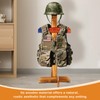 Cinnvoice Tactical Armor Stand, Wooden Military Gear Hanger, Police Helmet