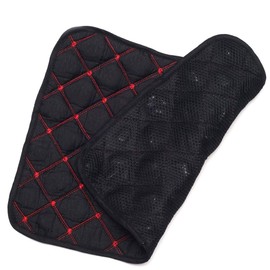 Beautéller Terahertz Mat, Sensory Cushion, Rough Stone Seat Cushion, Approx. 12.0 oz (340 g) (Black x Red)