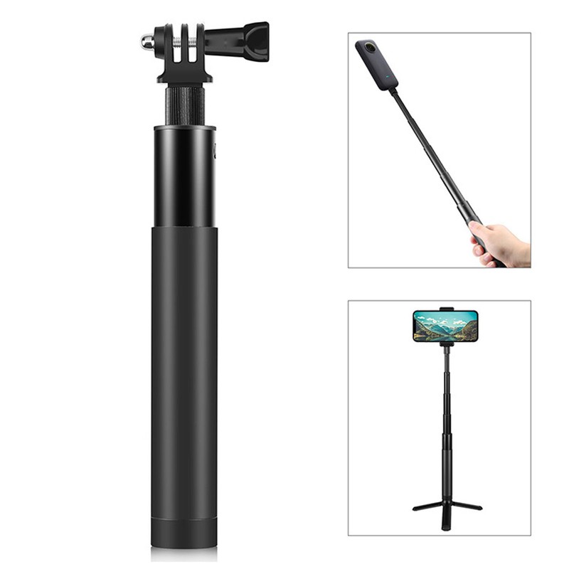 PULUZ Extended Invisible Selfie Stick with Screw Rod Adapter for