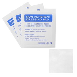 Wound Dressing Pads, Non-Stick Wound Care, Sterile Highly Absorbent Individually Wrapped Dressings, 10cm x 10cm, 10PCS