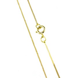 Arranview Jewellery 18 inch fine trace chain curb style in 9ct yellow gold