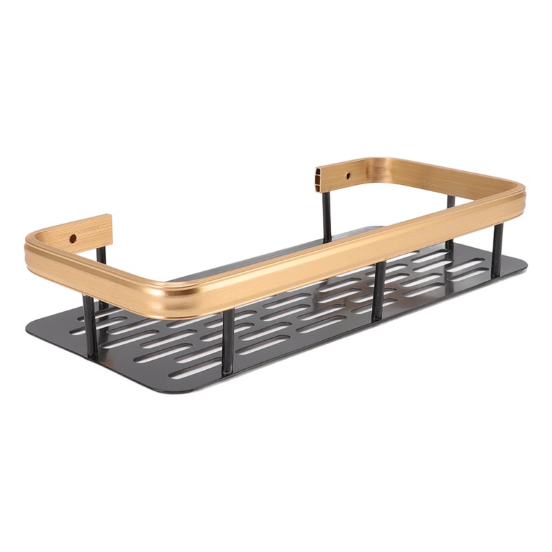 Shower Storage Rack 3 Layers Punch Free Rectangle Aluminum Shower