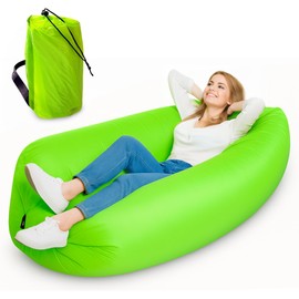 ArtCreativity Inflatable Lounge Chair - Large Air Sofa Lounger Holds Air Longer Hours - Waterproof Camping Essentials for Hiking, Beach, Backyard, Park, Picnics - Inflatable Camping Couch Furniture