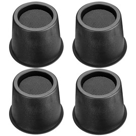 MixDora Round Bed Chair Risers With Foam Pads Furniture Raisers Lifter for Desks Couches Sofas Table Set of 4 (3 Inches)