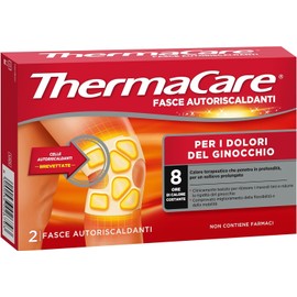 ThermaCare, 2 Fasce Autoriscaldanti per i Dolori del Ginocchio, Rilassa la Muscolatura e Offre Sollievo Prolungato, 8 Ore di Calore Terapeutico Costante, Cerotti Riscaldanti Monouso Senza Farmaci
