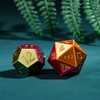 Cusdie 7-Die DND Dice, Spindown D20 Chameleon Polyhedral Dice Set