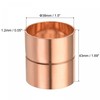 sourcing map Copper Pipe Coupling 38mm Straight Connecting Adapter Joint