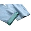 HualaiTe Jeans casuales ajustados para hombre, Azul/claro, 40