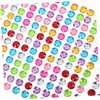 Angoily 4 Sheets Round Rhinestones Nail Art Stickers Gems for