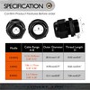 Conextlink 5pcs Waterproof IP68 Nylon Firewall Bushing Grommet Cable Gland